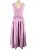 Staud Lavender  Gloria Stretch-Cotton Poplin Maxi Dress