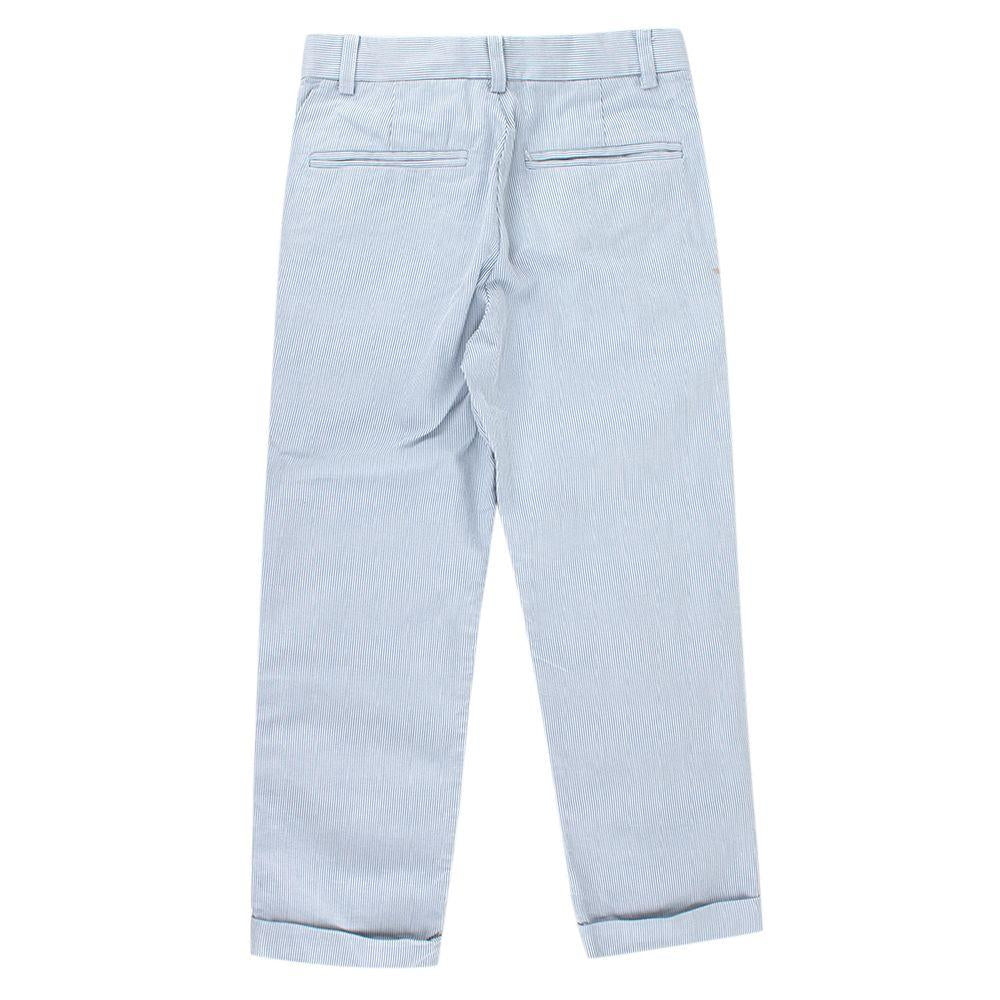 Kids 6Y Blue Striped Trousers