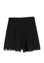 Chloe Black Frayed Hem  Shorts
