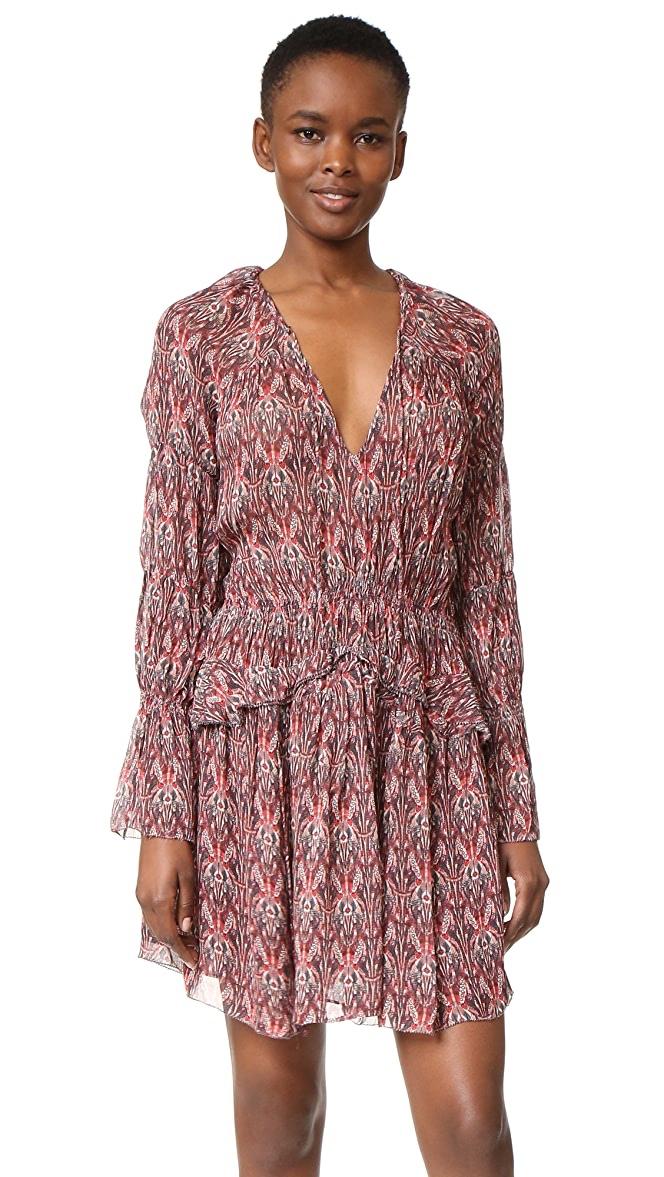 Iro Printed Layered Mini Dress