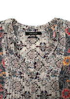 Isabel Marant Silk Floral Print Sleeveless Blouse