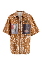 Burberry Deer-Print Patch Polo Shirt