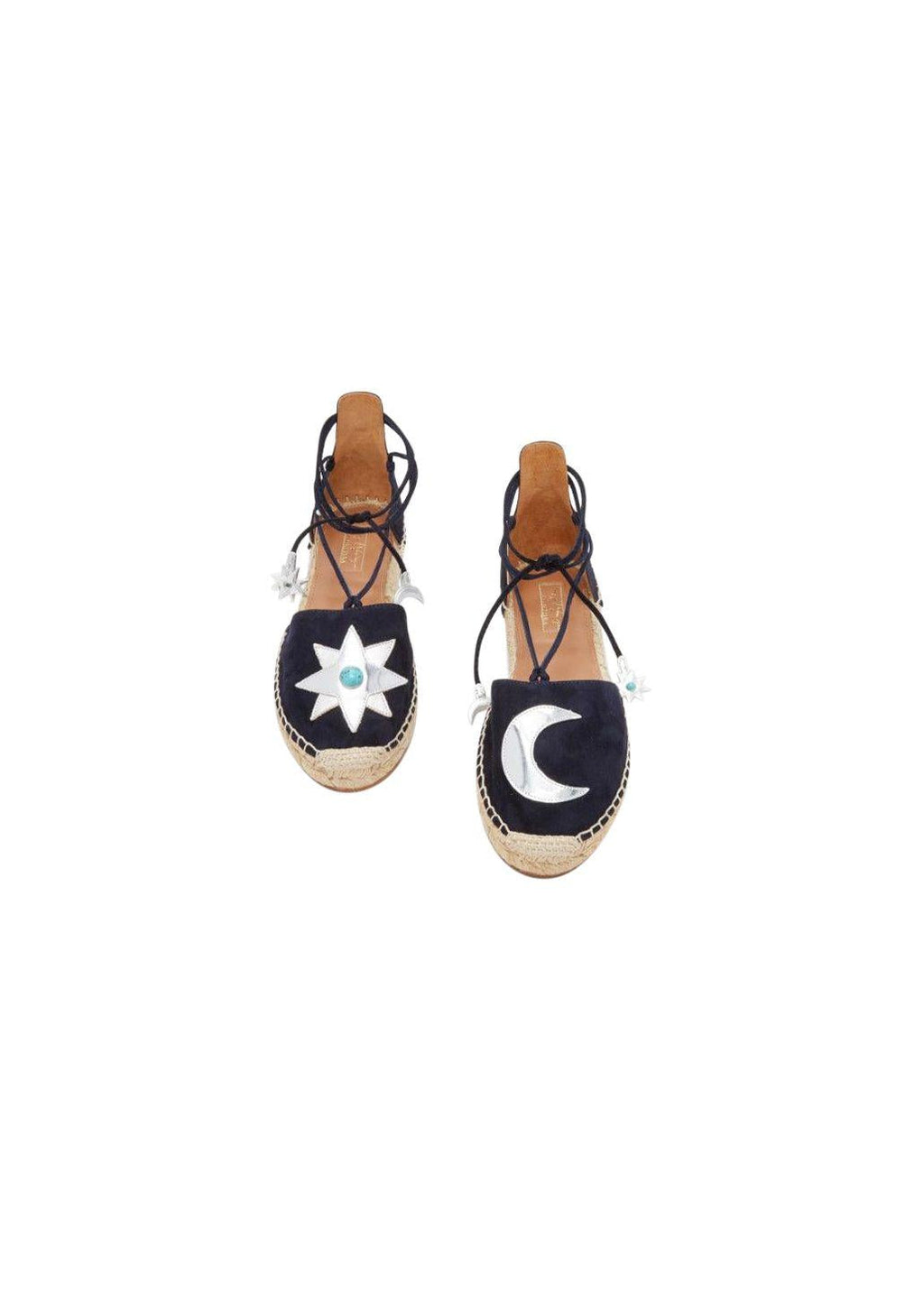 x Poppy Delevingne Midnight Flat Espadrilles