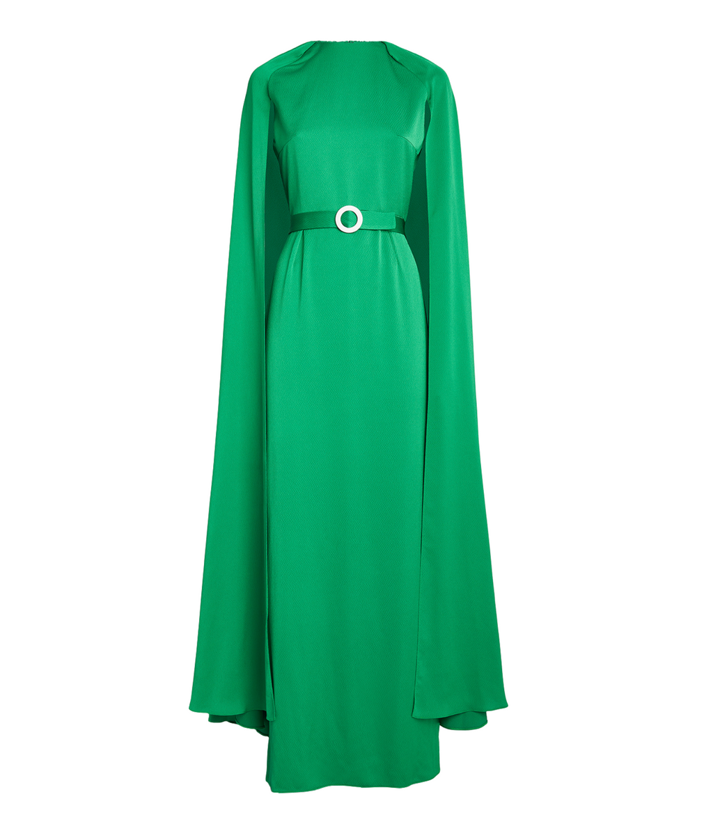 Edeline Lee Mercury Cape Gown