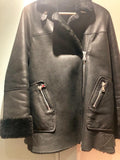 Bespoke shearling black jacket