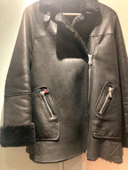 Bespoke shearling black jacket
