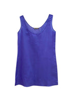 Purple Silk Blend Sleeveless Top