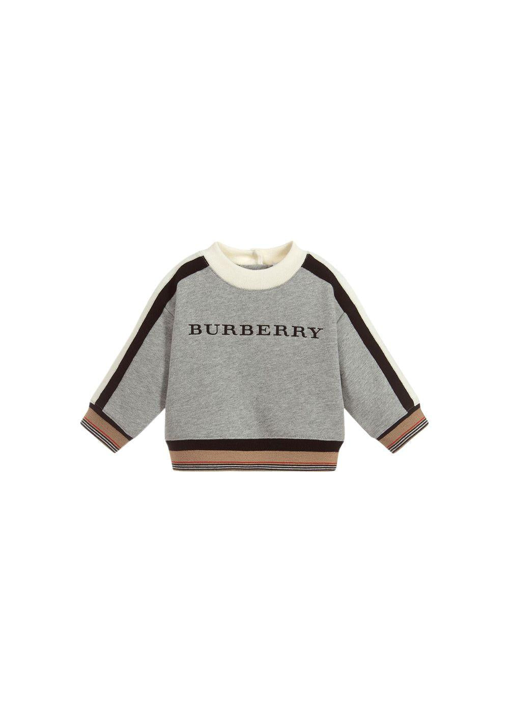 Kids Grey Cotton Sweatshirt