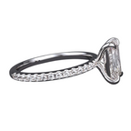 Lab Grown 1.5CT Radiant Cut Daimond Ring
