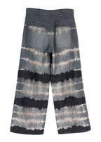 Dior Grey Tie Dye Wide Leg Jeans