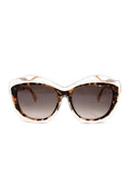 Fendi Brown Tortoise Shell Cat Eye Gradient Sunglasses
