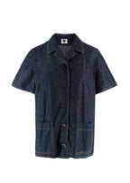 Dior Navy Denim Short Sleeve Shirt
