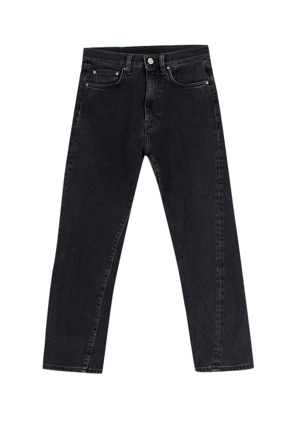 Toteme Washed Black Twisted Seam Jeans