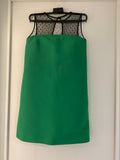 Dotted Tulle Green Shift Dress