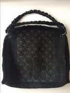 Chanel black suede bag