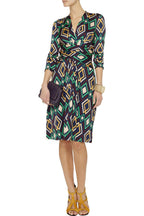 ISSA LONDON DIAMOND PRINT SILK JERSEY DRESS NEW WITH TAG UK8 US4