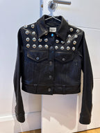 Khaite Black Rizzo Studded Leather Jacket