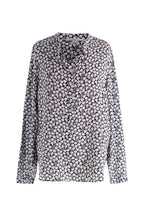 Stella McCartney Navy Lemon Print Silk Shirt