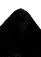 Helmut Lang Black Faux Fur Hooded Jacket