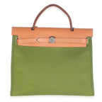 Hermès Vache Hunter Toile Herbag Zip 31 PHW