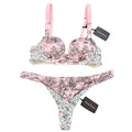 Chantal Thomass Romantic Toile & Flowers Print Pad Bra & Thong Set