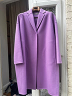 Stella McCartney Purple Wool Overcoat