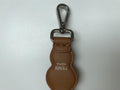 Fendi tan and red scalloped leather mini strap