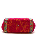 Vintage Embellished Pink Lace and Snake Skin Handbag