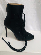 Altuzarra Black Lace-up Leather Ankle Boots