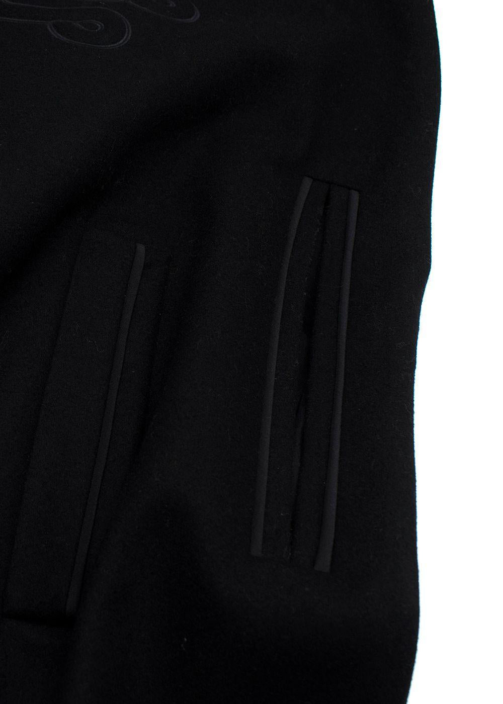 Red Valentino Black Wool Blend Cape