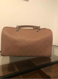 Chanel Antique Rose Quilted Caviar Leather Boston Bag