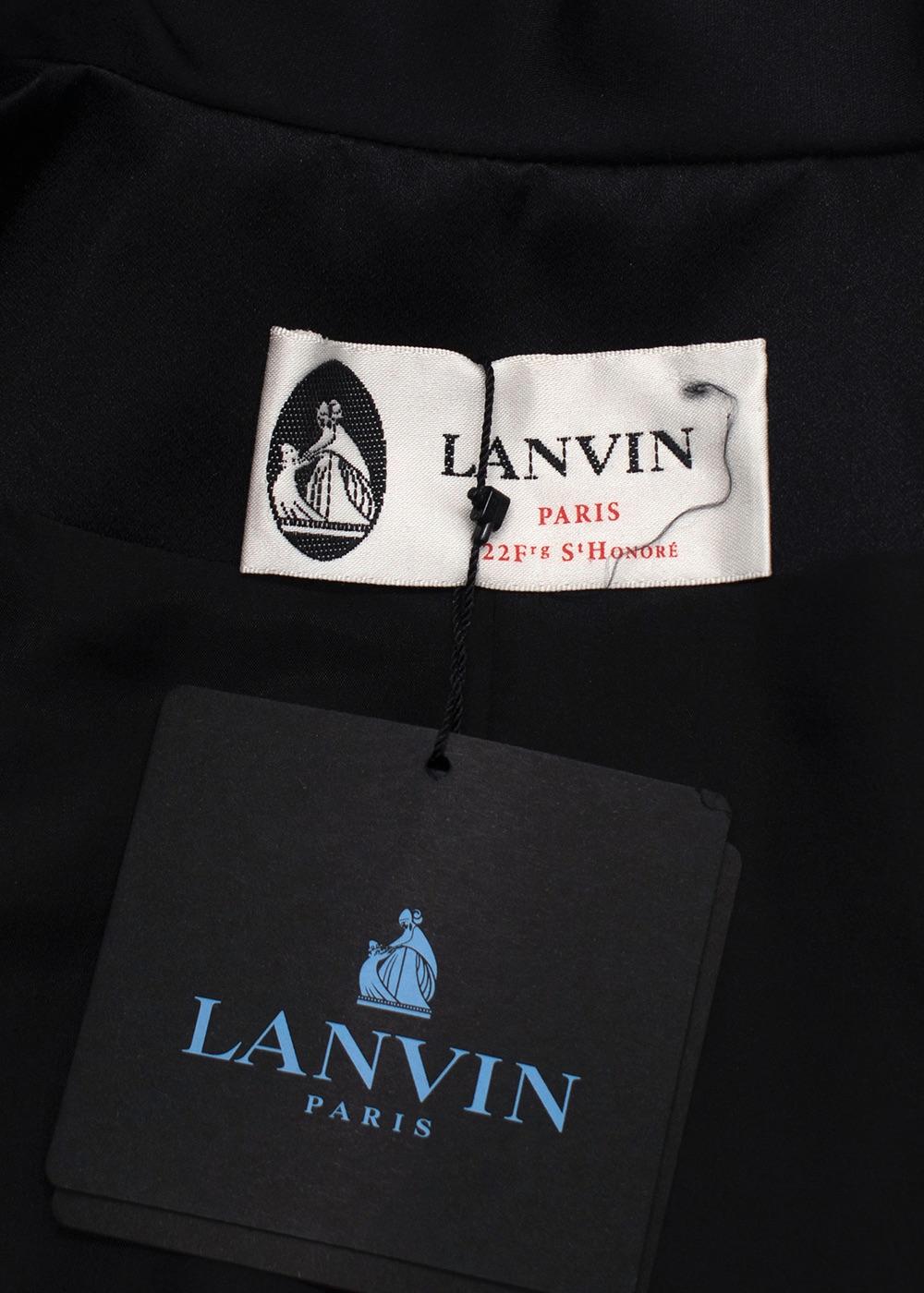 Lanvin Black Single Breasted Jewel Embellished Blazer