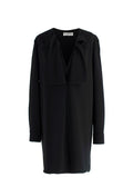 Balenciaga Black Tie Detail Tunic Dress