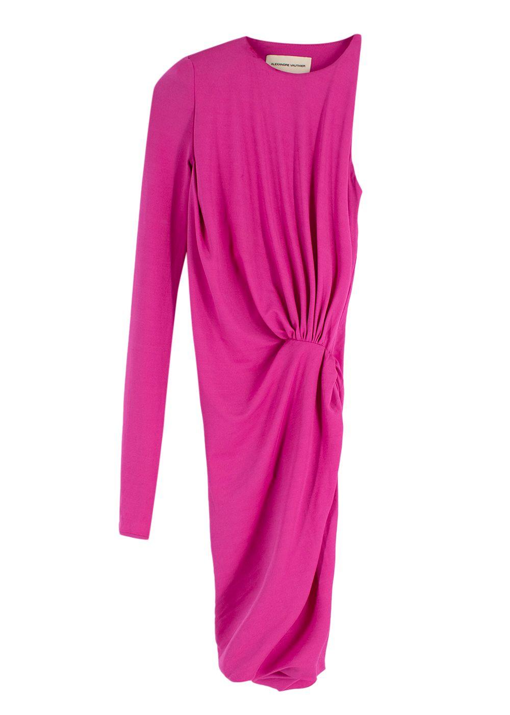 Alexandre Vauthier asymmetric pink dress