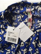 Bonpoint Kids Squirrel Print Blue Blouse