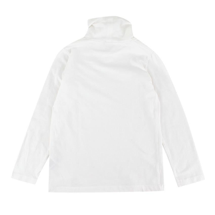 Liu-Jo White Roll-Neck Long-sleeve Top