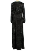 MaxMara Lidia Glitter-dotted Crepe Dress