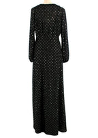 MaxMara Lidia Glitter-dotted Crepe Dress