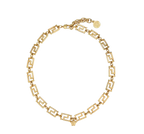 Gold Metal Choker Necklace