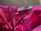 Alexander McQueen Fuchsia Crepe One Shoulder Dress