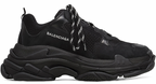 Black Triple S Chunky Sneakers