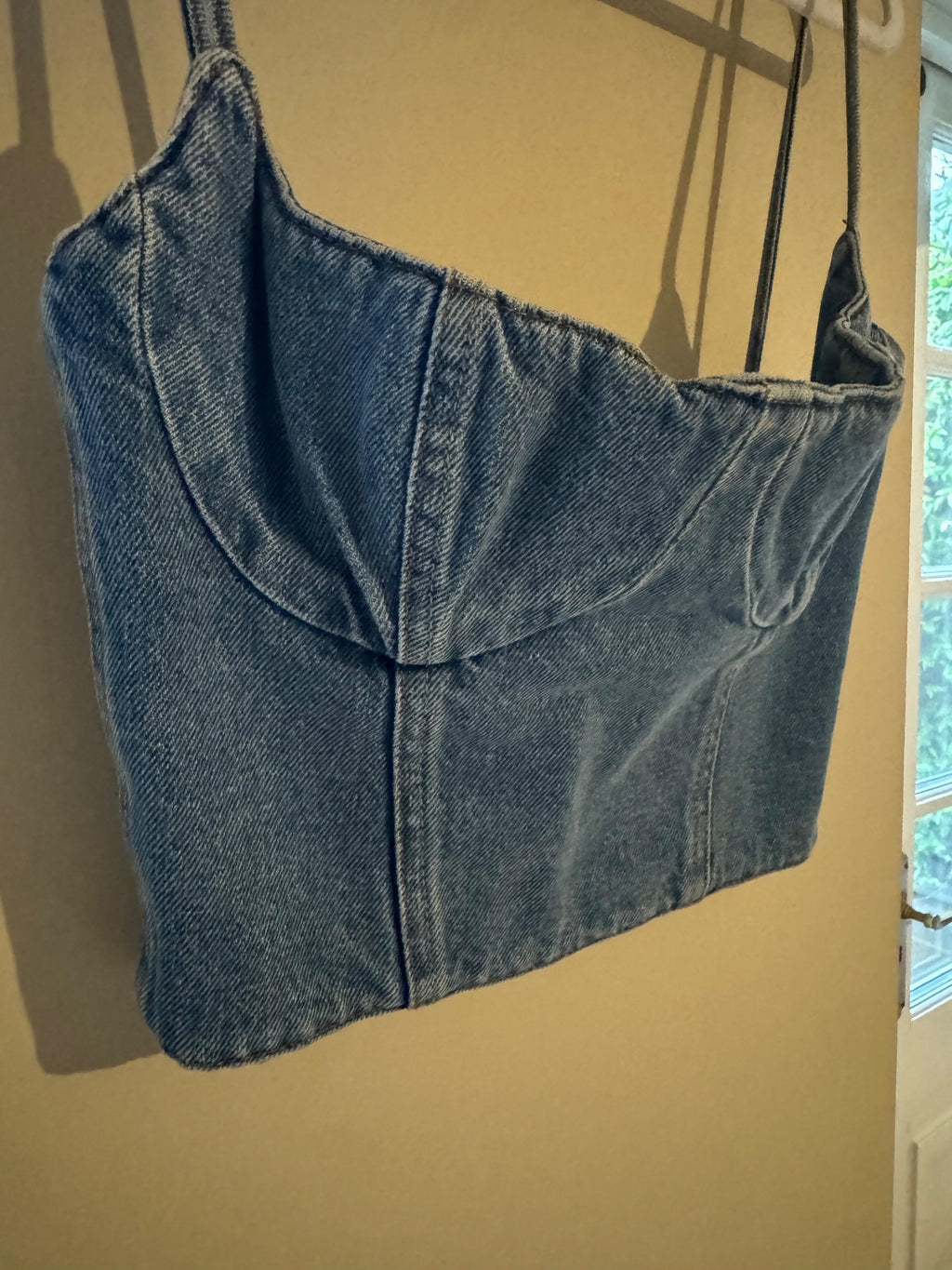 Magda Butrym Denim Corset Top