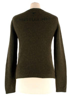 Dior Khaki Embroidered Cashmere Jumper