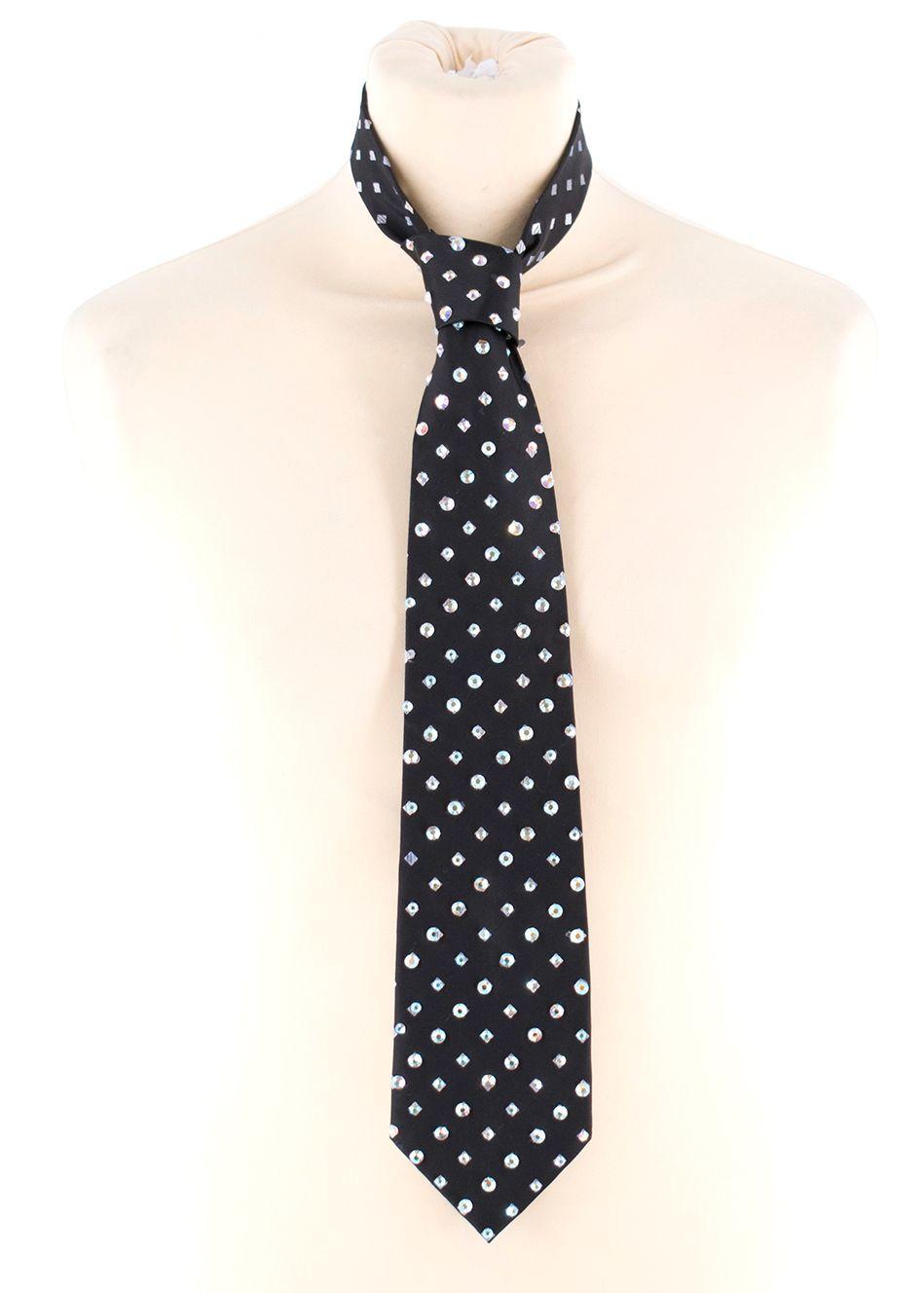 Milan Collection Crystal Embellished Tie