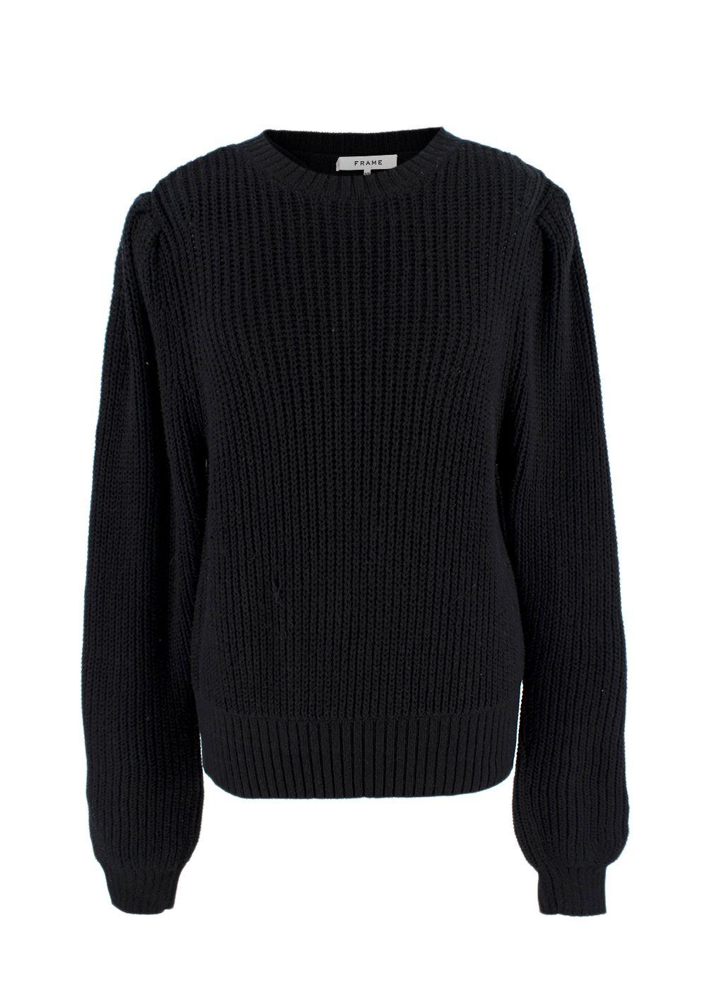 Frame Black Rib Knit Jumper