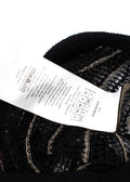 Dior Mesh Knit Black & Raspberry Midi Skirt