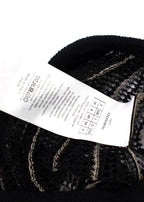 Dior Mesh Knit Black & Raspberry Midi Skirt