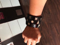 Chanel Black Perspex Mother Of Pearl Inlaid Cuff