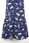 Chianti and Parker printed blue silk satin dress
