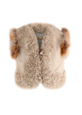 Dolce and Gabbana Fox Fur and Shearling Gilet